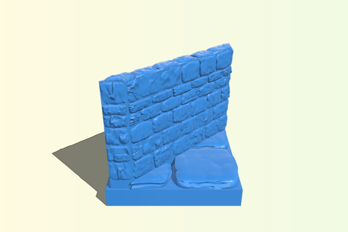 OpenForge Diagonal Wall 2 by 2 square