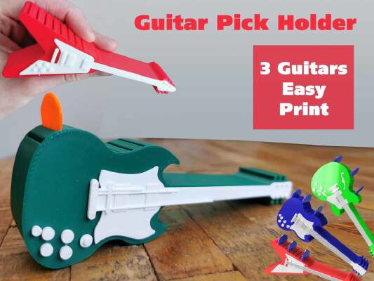 Guitar Pick Holders | 3d print model