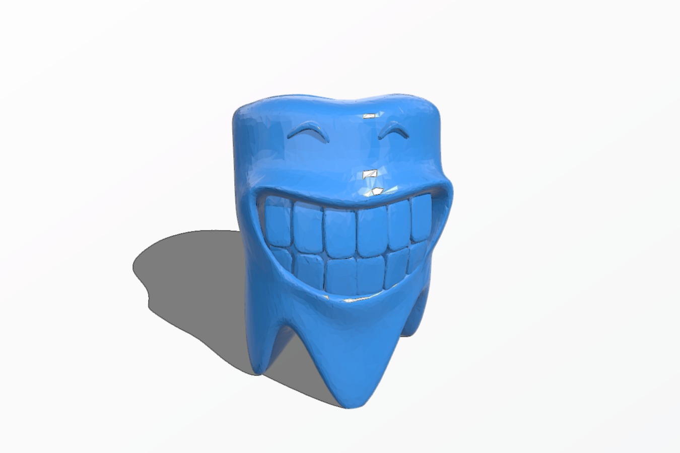 Smiling toothbrush holder
