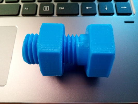 M24_bolt_nut seperated | 3d print model
