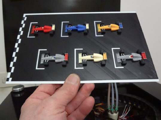 F1 starting grid - 6 colors printed in one time. | 3d print model