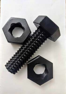 Self spinning bidirectional bolt | 3d print model