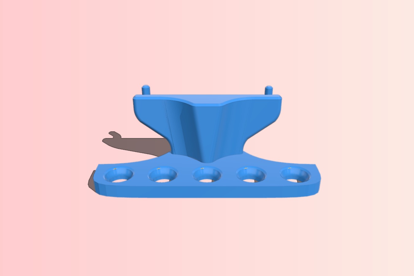 Brush Holder for Metric Pegboards