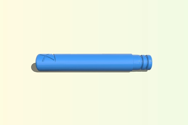 The Desperado | Waterproof Keyring Capsule | 3d print model