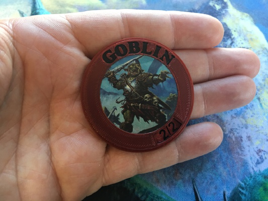 Adjustable power_toughness MTG tokens | 3d print model