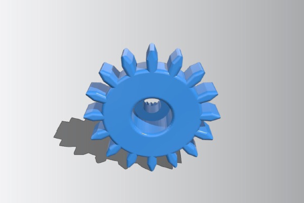 16-tooth Lego gear for Futaba-S148 servo (or similar) | 3d print model