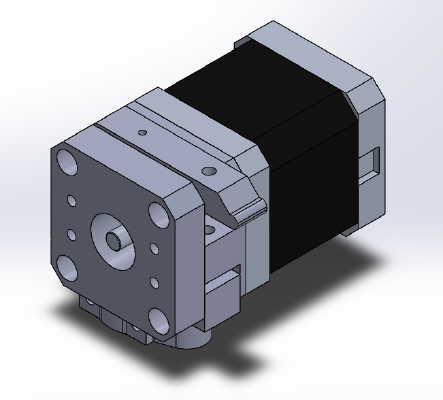 [Discontinued] [WIP] Compact direct drive parts for NEMA17 and e3d litev6. Source files in downloads | 3d print model