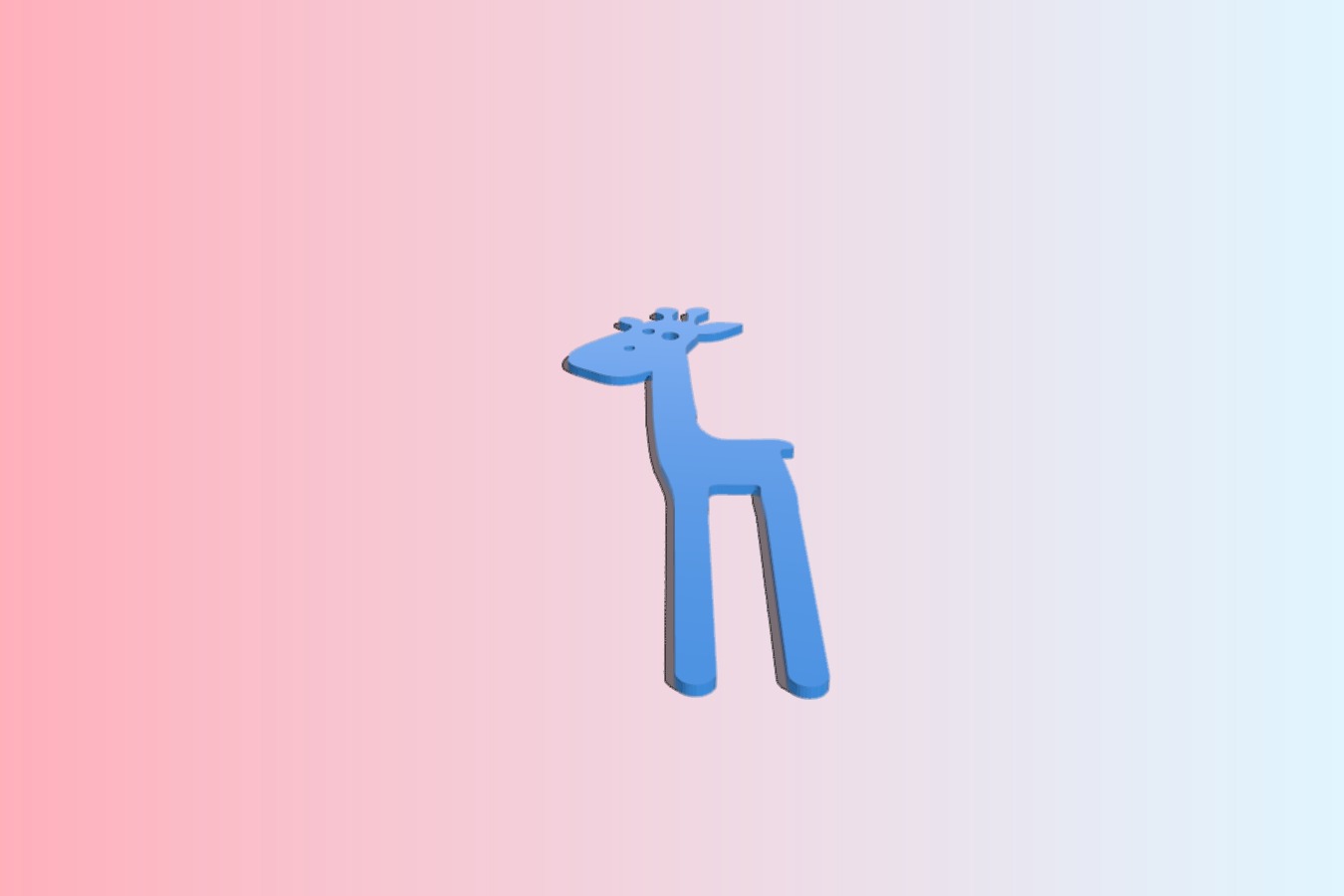 Giraffe phone stand