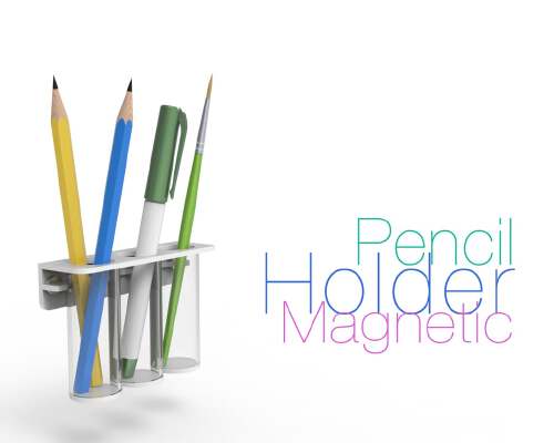 Magnetic Pencil Holder | 3d print model