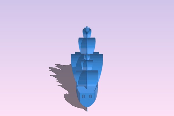 Pirate ship - tuned | 3d print model
