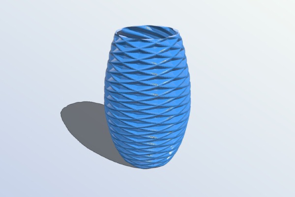 DoubleTwistVase4 | 3d print model