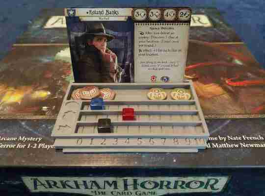Arkham Horror TCG Player Dashboard With Trackers | 3d print model