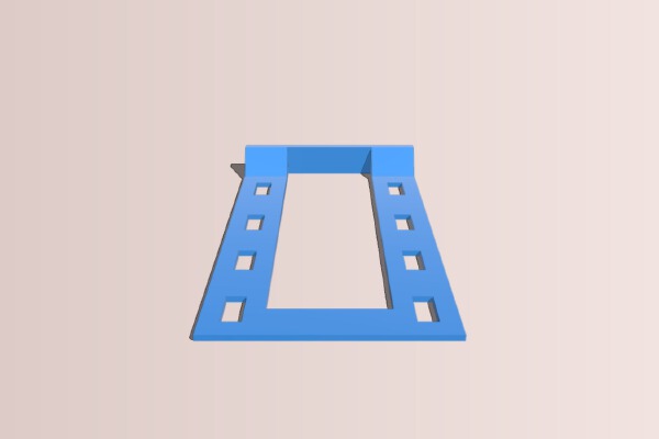 Vertical Gpu mounting bracket case back plate | 3d print model