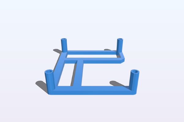RPi Touchscreen Support | 3d print model