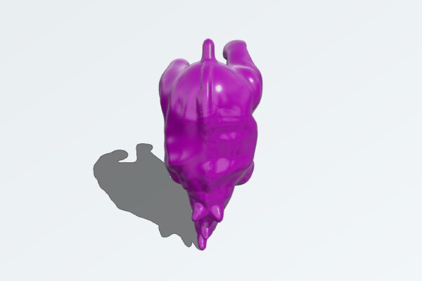 Sculpted Rhino | 3d print model
