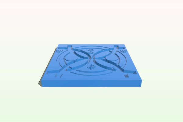 Decorative Dungeon Floor Tile | 3d print model