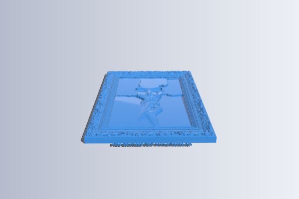 Picture of a girl crying | 3d print model