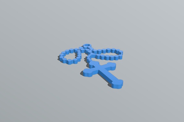 Cross Pendant | 3d print model