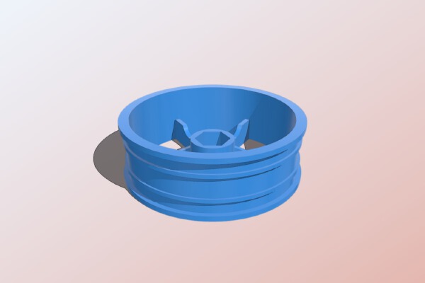 2.8" RC Wheel 12mm Hex Hub | 3d print model