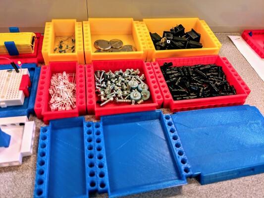 Modular Storage Tray (LEGO Technic Compatible) | 3d print model