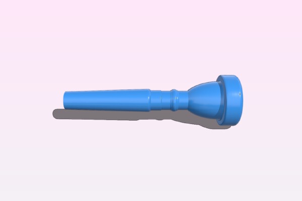7C Trumpet Mouthpiece - fixed | 3d print model