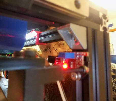 Tronxy X5S Z-axis hall effect sensor endstop mount (or other 2020 v-slot profile) | 3d print model