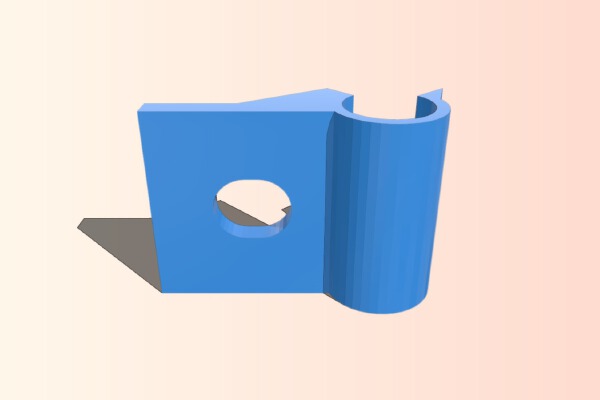 Bracket for a Engine Hood Rod | 3d print model