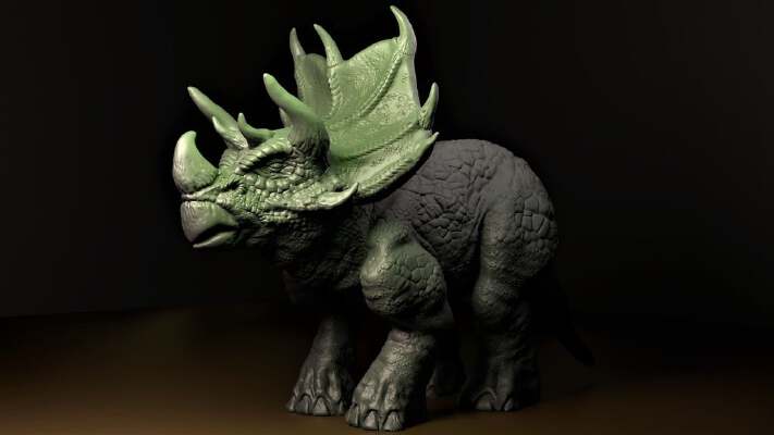 Triceratops (sort of) | 3d print model