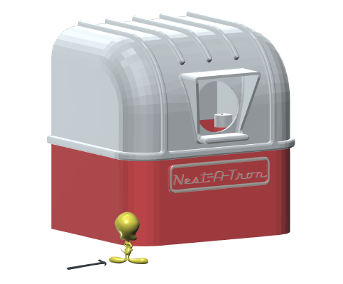 Nest-A-Tron Birdhouse Remix | 3d print model