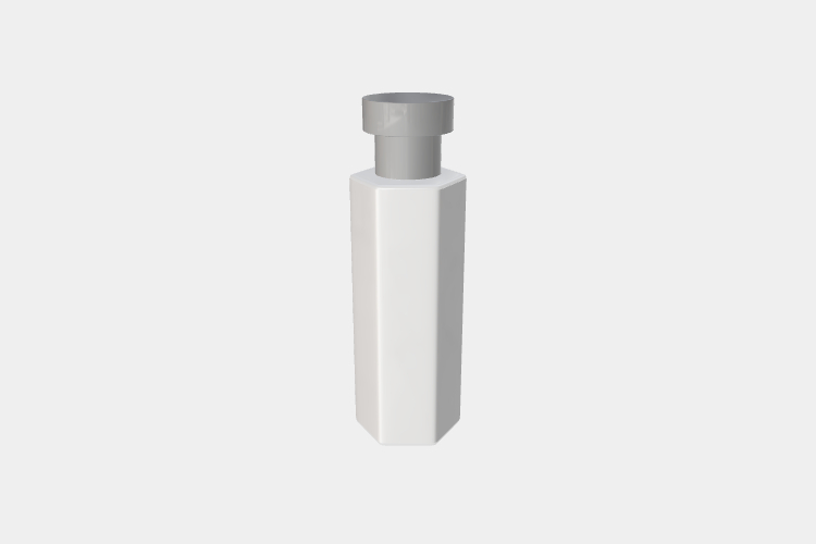 Perfume Bottle with Cap Mockup