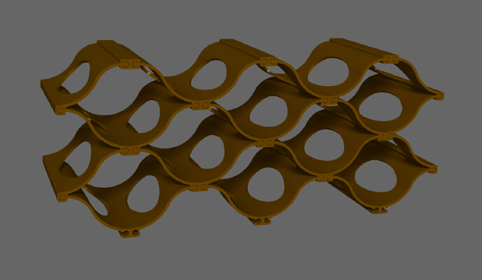 Modular Wine Rack | 3d print model