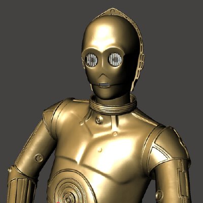 C3PO articulated figure | 3d print model