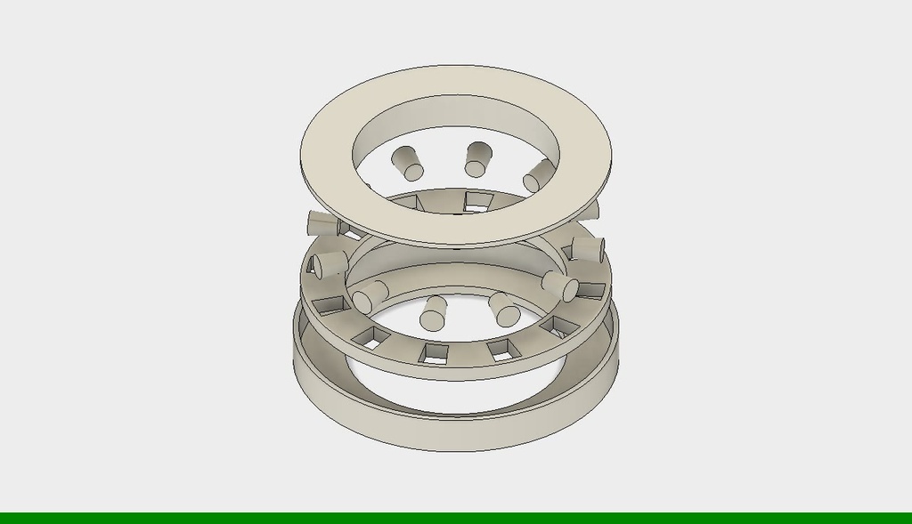 Axial bearing for Ciclop scanner