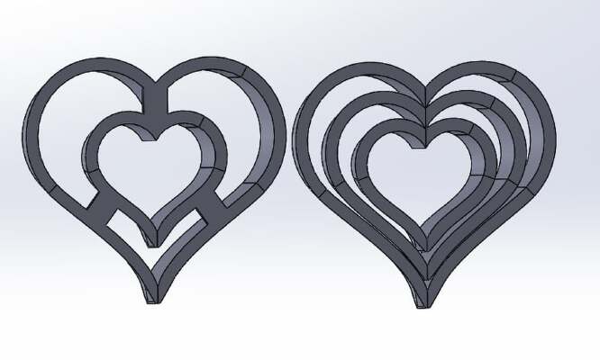 Cookie cutter Heart | 3d print model