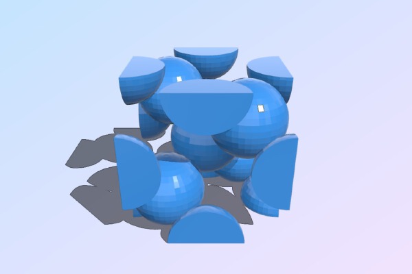 Diamond lattice (a.k.a. crystal structure of ice Ic) | 3d print model