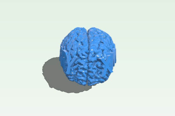 Xmas brain decoration | 3d print model