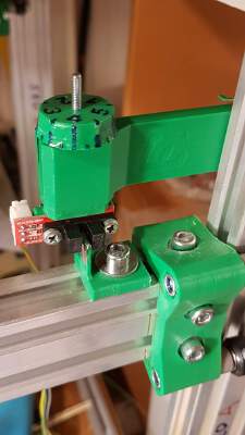 Converted optical Z Endstop with the adjustment disk 0.5 mm turnover. | 3d print model