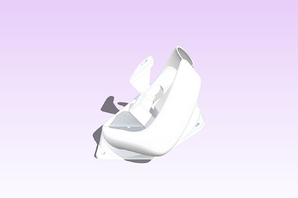 Tevo Tornado Fang with slotted mounting holes without Bl-touch mount | 3d print model