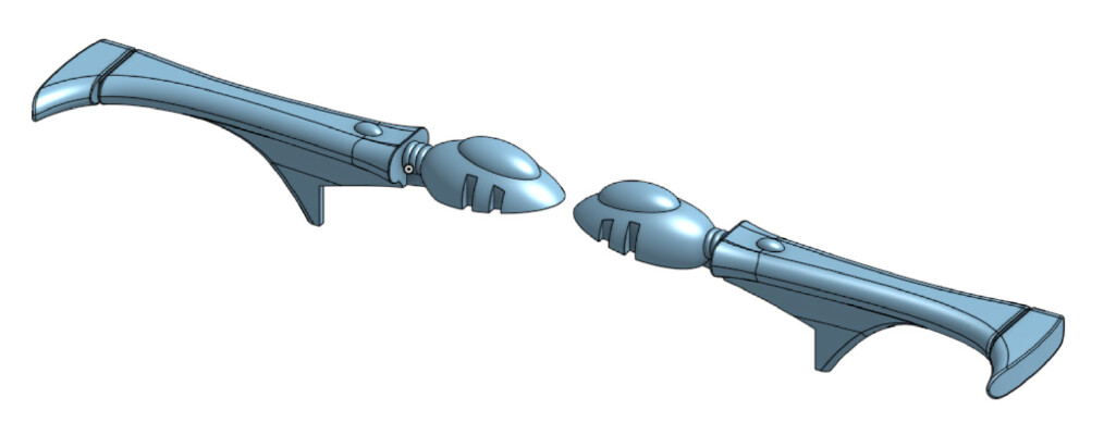 Space Elf Snake Tank Shield Antenna Set (Spare Parts) | 3d print model
