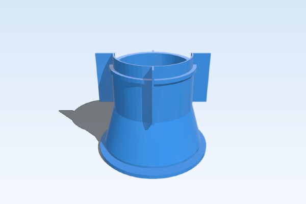 Zeta FX-61 Phantom Wing Motor Mount | 3d print model