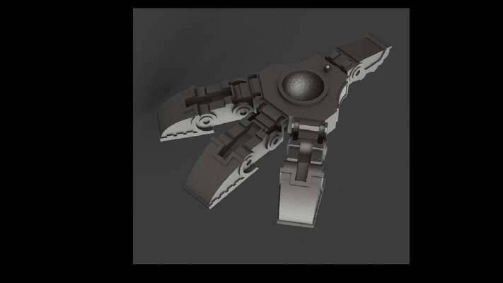 Mars Pattern Style Foot for Wardog Titan | 3d print model