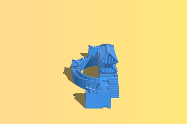 Hwasung fortress – house | 3d print model