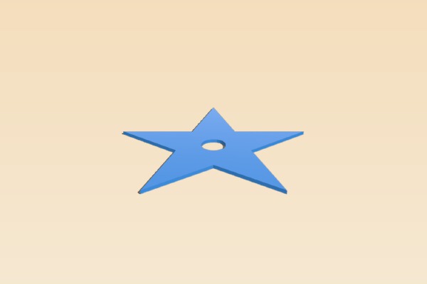 Estrella para LED_ Star for a led | 3d print model
