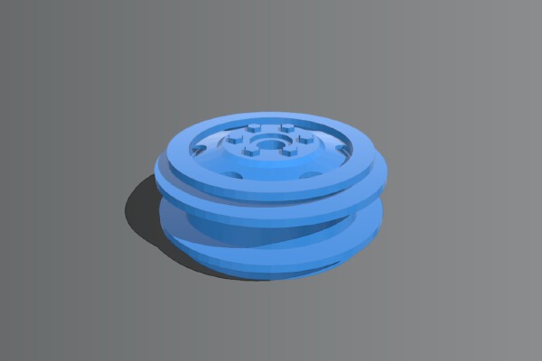 wpl deuce wheel for lego tire | 3d print model