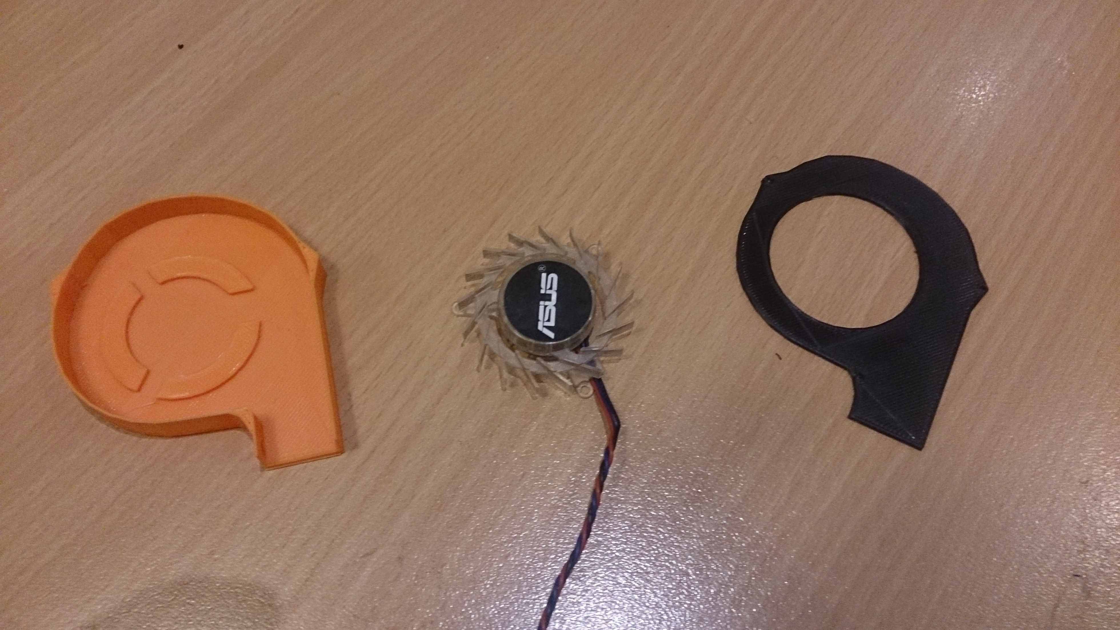 Blower body for videocard salvaged fan _ for recovering  broken 40mm fan V2
