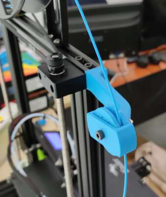 Ender 3 filament roller top | 3d print model
