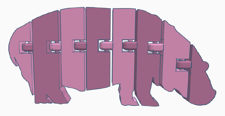 Flexi Hippo Remix | 3d print model