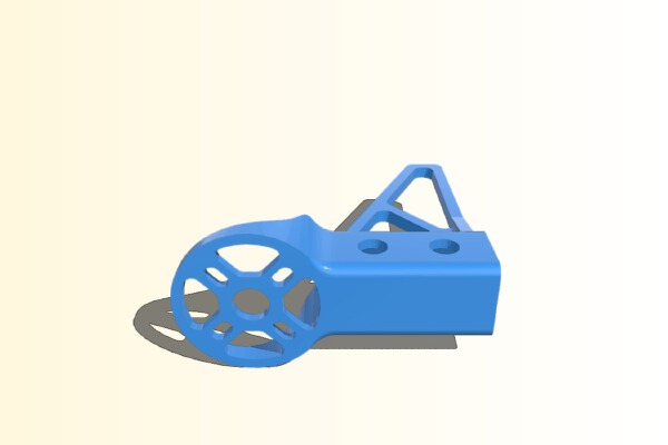 Multirotor Motor Mount for 1_2" Shaft with Landing Leg | 3d print model