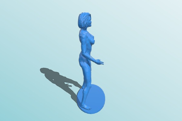 Happy woman | 3d print model