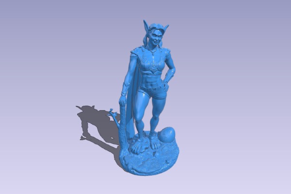 Rabbit girl statue | 3d print model